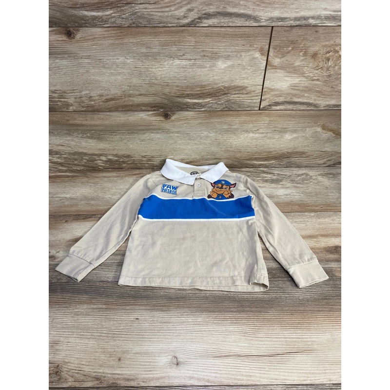 Paw Patrol Polo Shirt Beige sz 2T Beige 2T