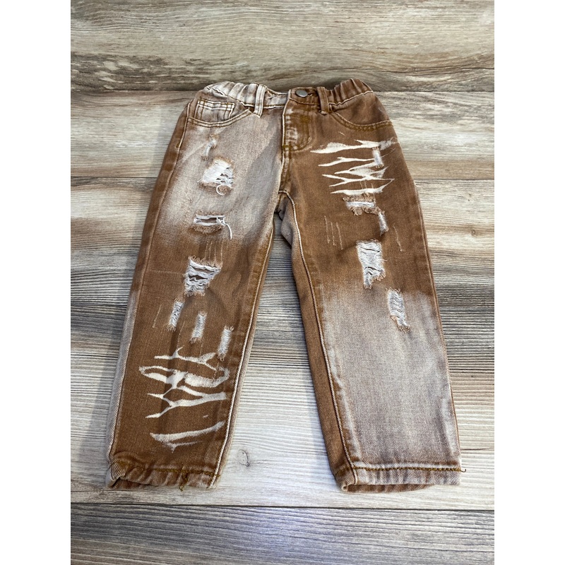 Shein Distressed Jeans Brown sz 4T Brown 4T