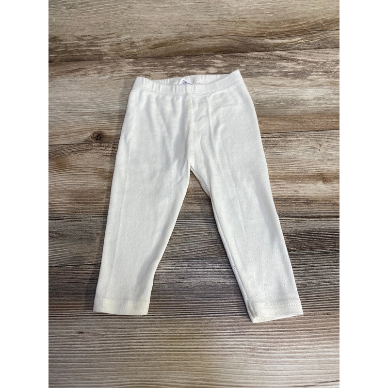 Viverano Organic Pointelle Leggings White sz 3-6m White 3m