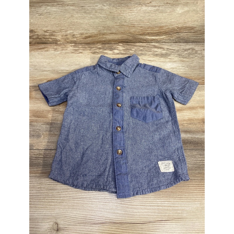 Weatherproof Vintage Button Up Shirt Blue sz 2T Blue 2T