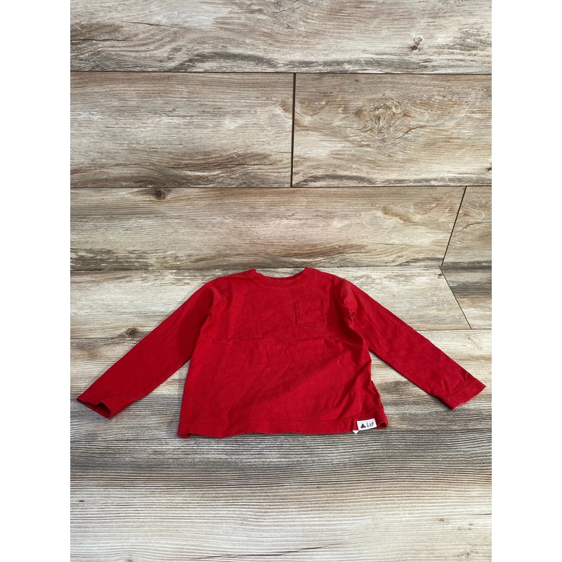 Baby Gap Long Sleeve Pocket Shirt Red sz 3T Red 3T