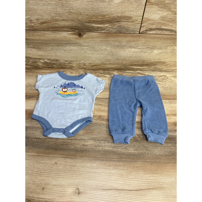 Bearpaw 2pc Bodysuit & Pants Blue sz 0-3m Blue Newborn