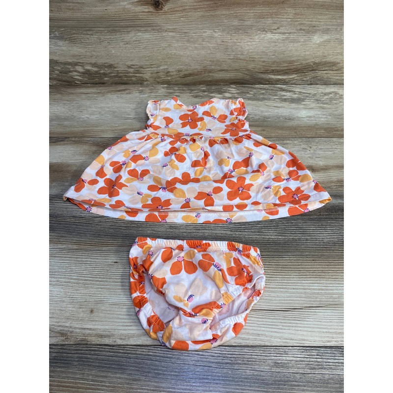 Carter’s 2pc Floral Dress & Bloomers White sz 6m White 6m