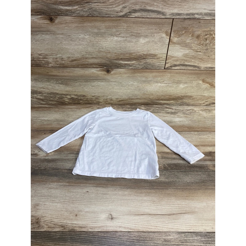 Cat & Jack Long Sleeve Shirt White sz 2T White 2T