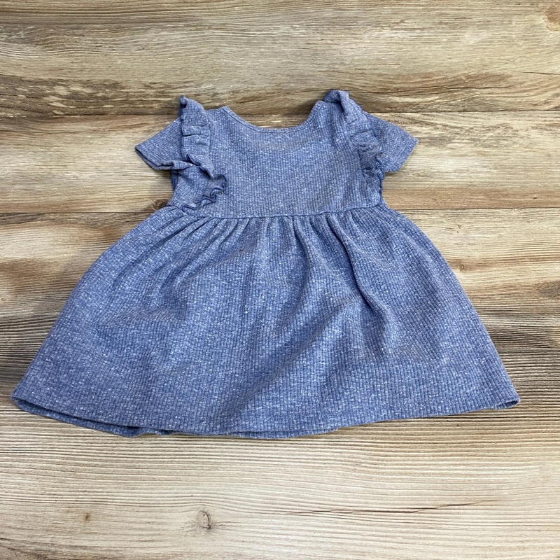 Cat & Jack Ruffle Trim Dress Blue sz 2T Blue 2T