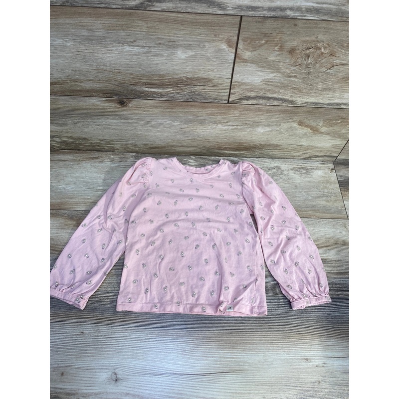 Easy-Peasy Floral Puff Sleeve Shirt Pink sz 4T Pink 4T