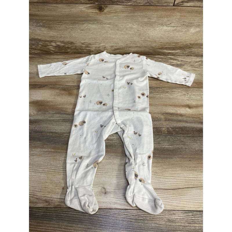 H&M Animal Print Sleeper White sz 6m White 6m