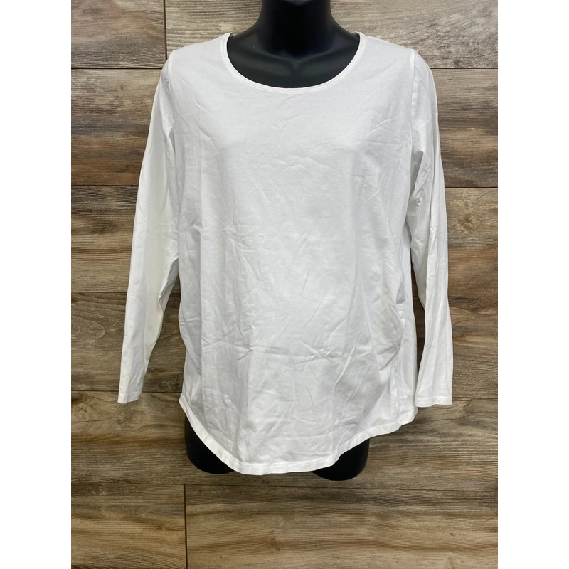 H&M Mama Long Sleeve Shirt White sz XL White Maternity XL