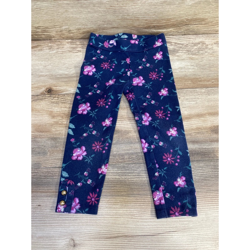 Janie and Jack Floral Ponte Pant Navy sz 3T Navy 3T