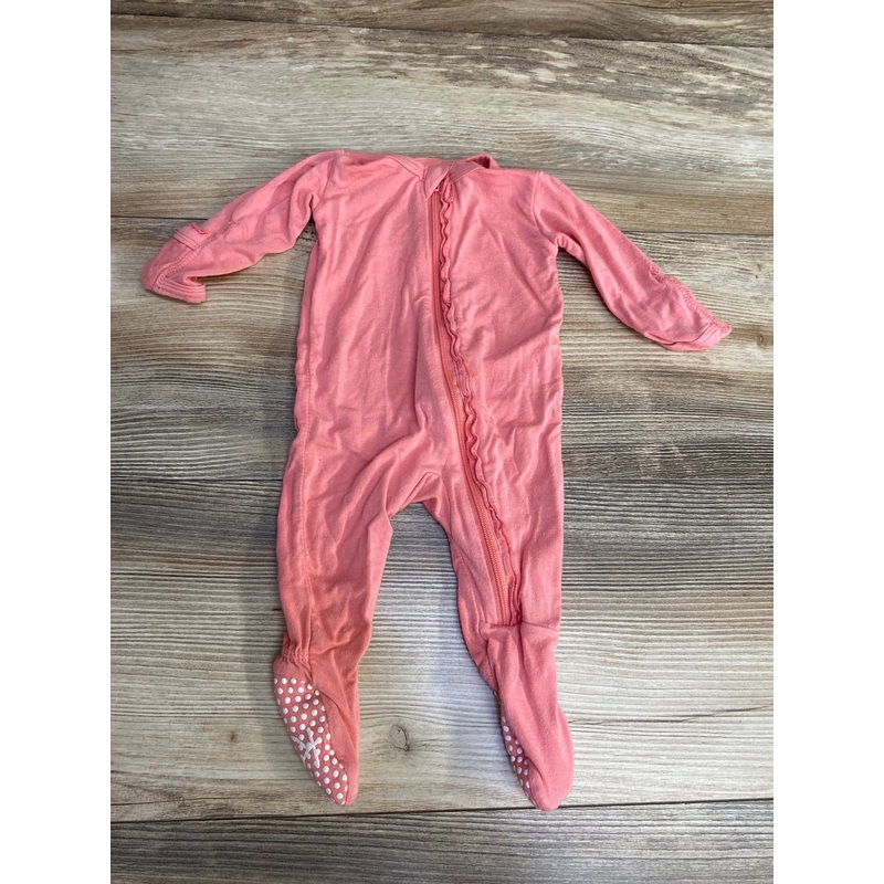 KicKee Pants Ruffle Footie Pink sz Newborn Pink Newborn