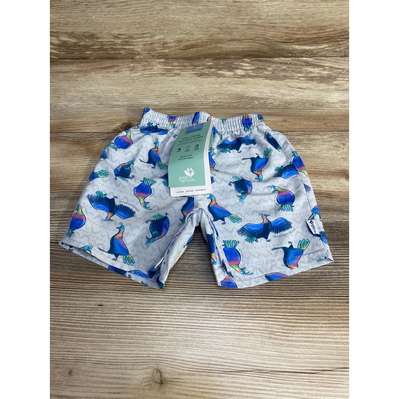 NEW Green Sprouts Eco Swim Trunks Grey sz 24m Grey 24m
