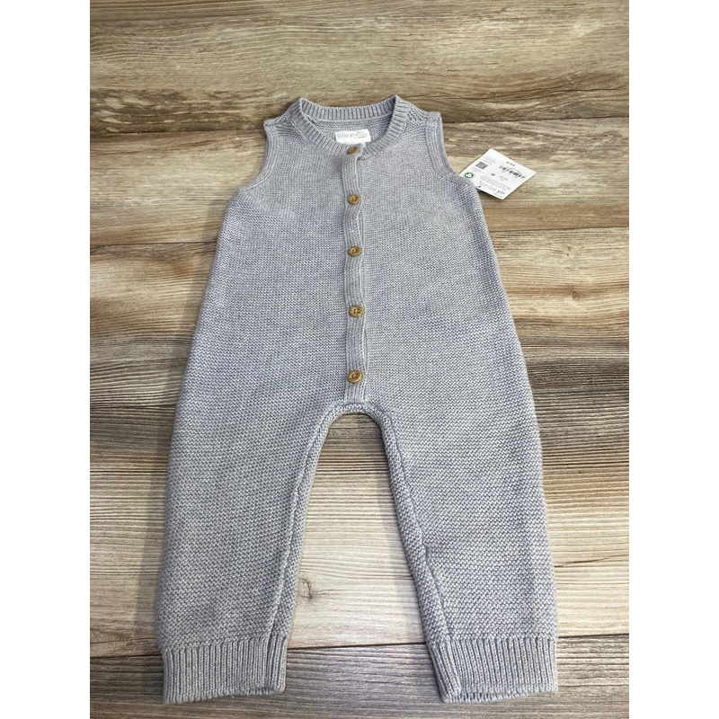 NEW Little Planet Knit Romper Grey sz 12m Grey 12m