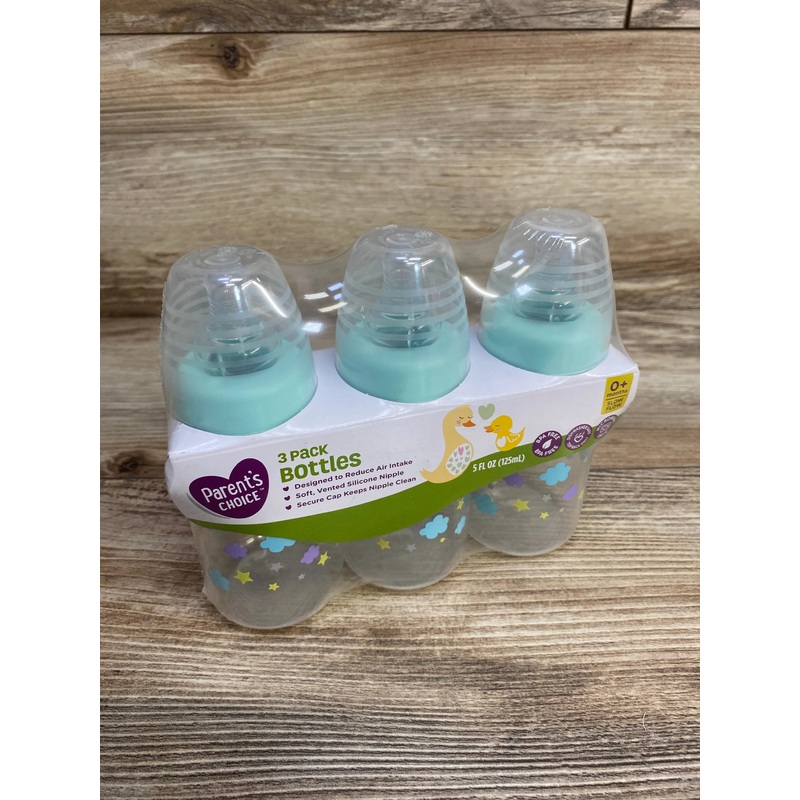 NEW Parent’s Choice 3pk Bottles, 5oz