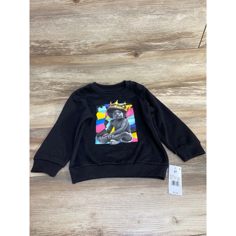 NEW The Notorious B.I.G. Sweatshirt Black sz 4T Black 4T