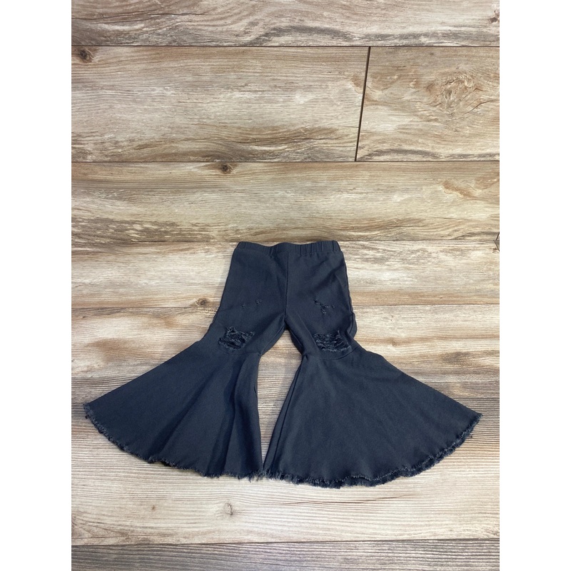 Bailey’s Blossoms Distressed Bell Bottoms Grey sz 2T Grey 2T