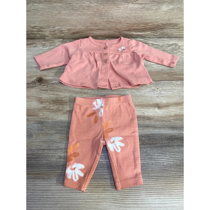 Carter’s 2pc Long Sleeve Top & Leggings Pink sz Newborn Pink Newborn