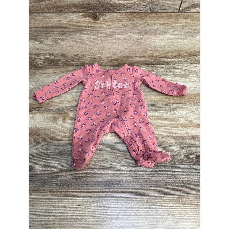 Carter’s Floral Little Sister Sleeper Pink sz Newborn Pink Newborn