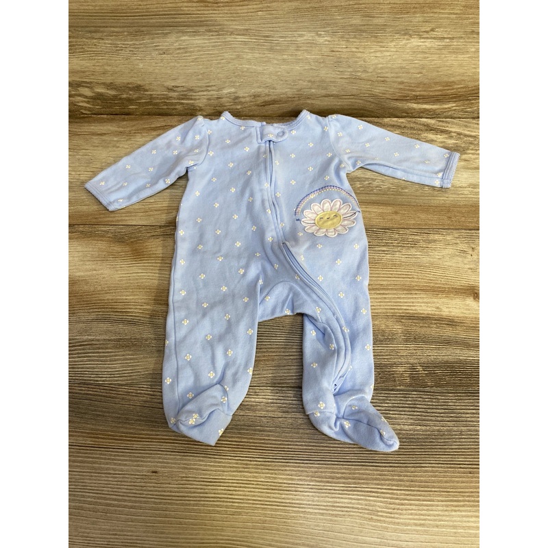 Carter’s Floral Sleeper Blue sz 3m Blue 3m