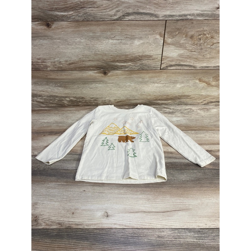 Cat & Jack Graphic Shirt Cream sz 4T Cream 4T