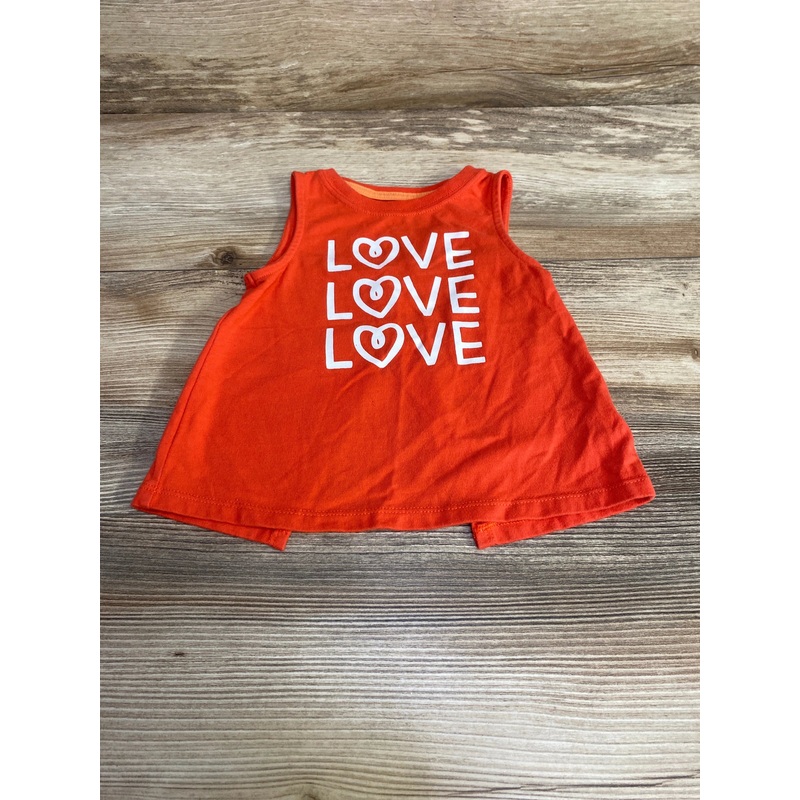 Cat & Jack Love Tank Top Red sz 12m Red 12m
