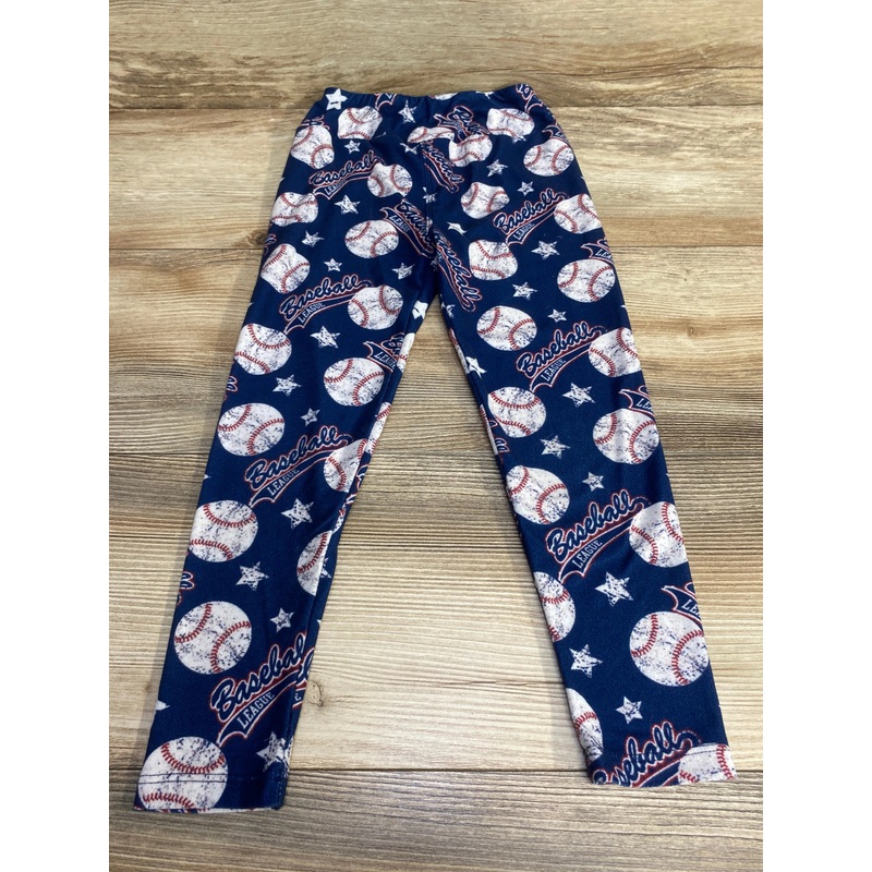 Charlies Project Baseball Leggings Blue sz 3-4T Blue 3T