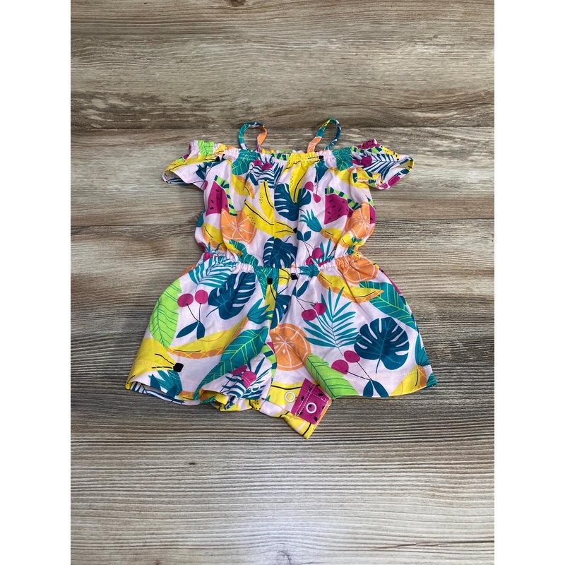 Children’s Place Tropical Romper Pink sz 6-9m Pink 6m