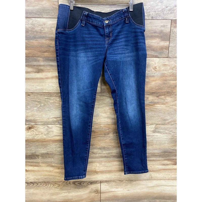 Isabel Maternity Side Panel Skinny Jeans Blue sz Large Blue Maternity Large