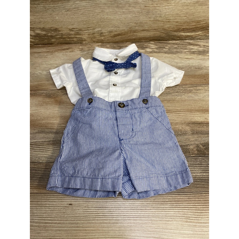 Just One You 3pc Bodysuit + Short Set White sz 6m White 6m