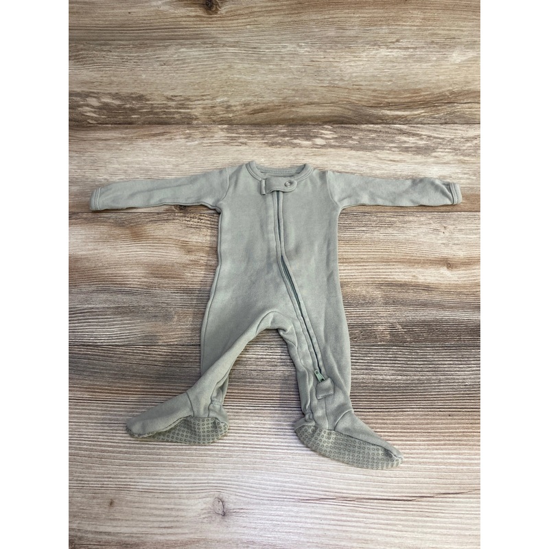 L’ovedbaby Organic 2-Way Zipper Footie Green sz Preemie Green Preemie