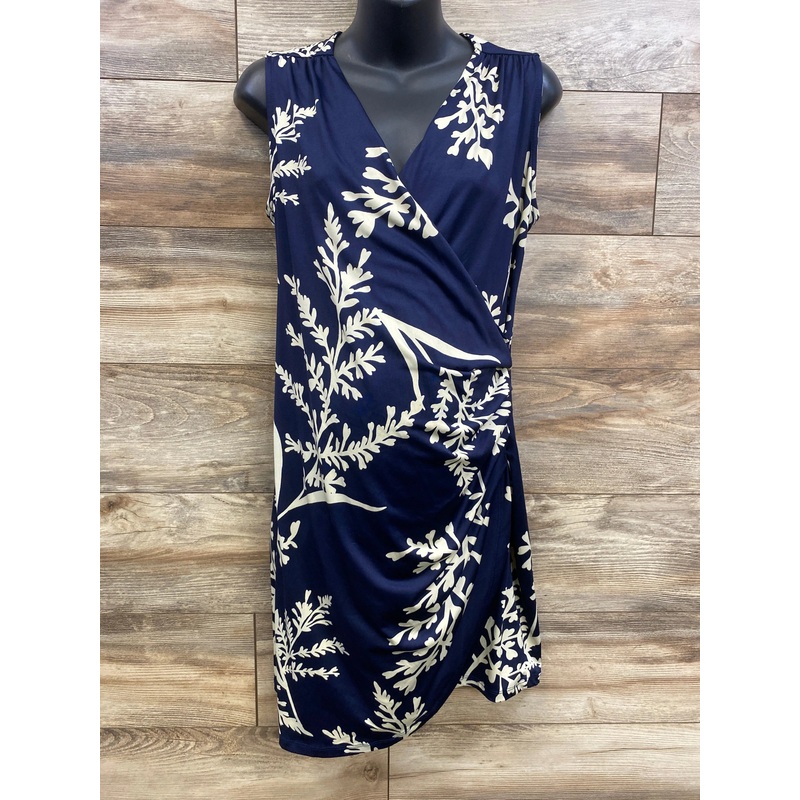 Lilac Sleeveless Dress Navy sz Large Navy Maternity Large