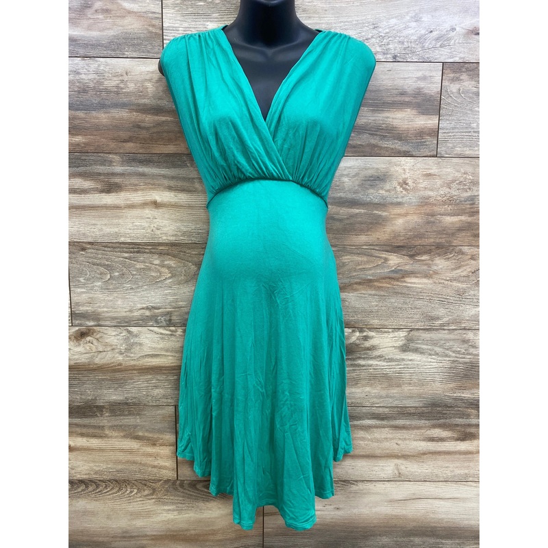 Maternal America Sleeveless Dress Green sz XL Green Maternity XL
