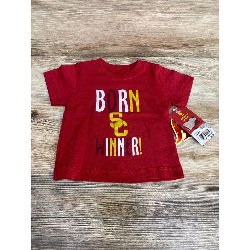 NEW Authentic Apparel Born Winner! Shirt Red sz 6m Red 6m