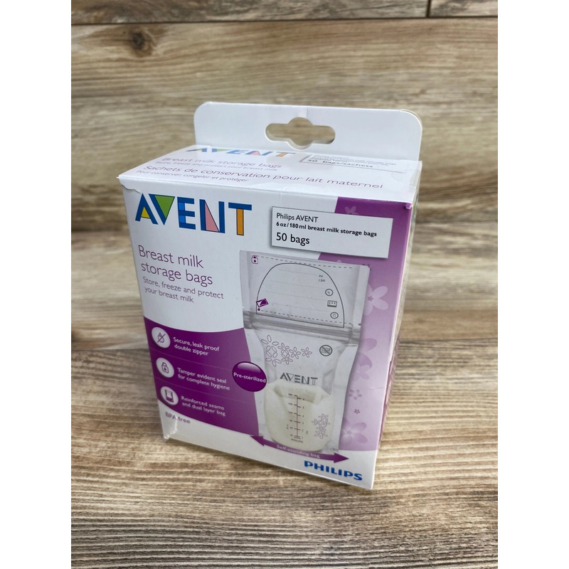 NEW Avent Breast Milk Storage Bags, 50ct. 6oz