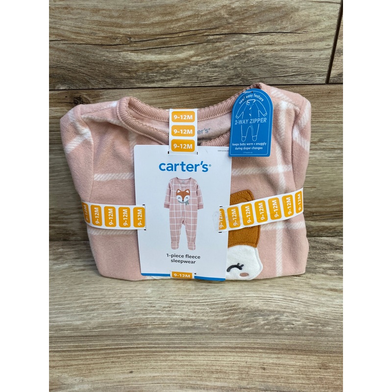 NEW Carter’s Fox Blanket Sleeper Pink sz 9-12m Pink 9m