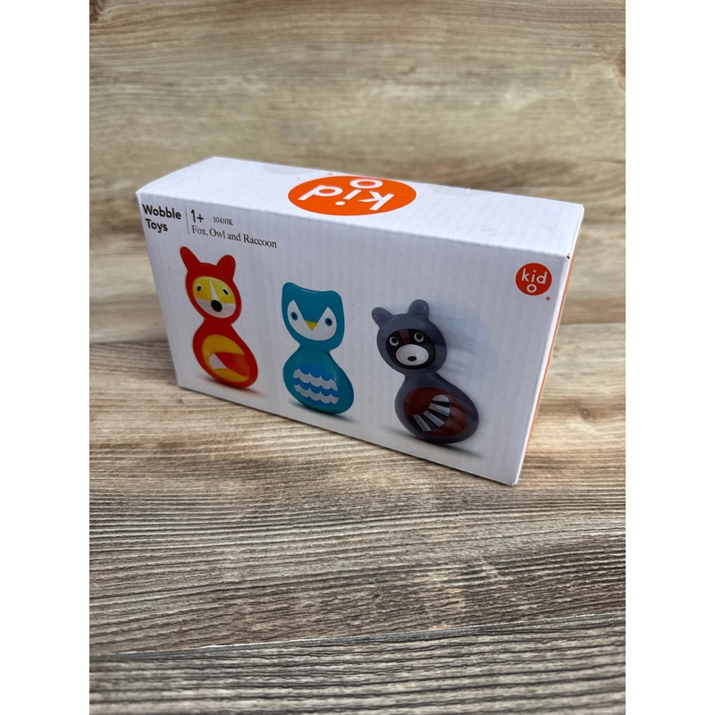 NEW Kid O Woodland Animals Wobble Toys