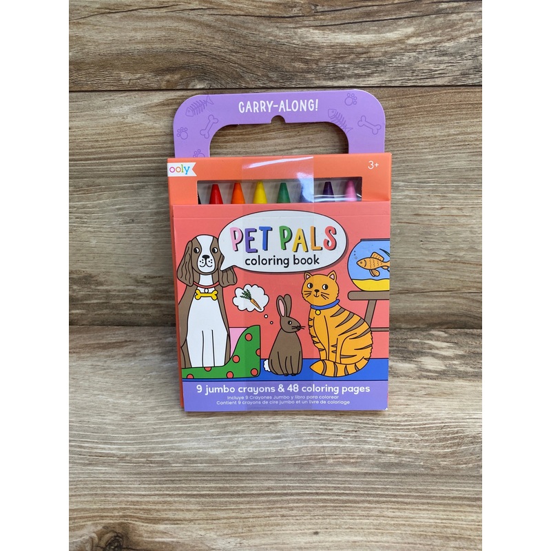 NEW Pet Pals Carry Along Coloring Book Set