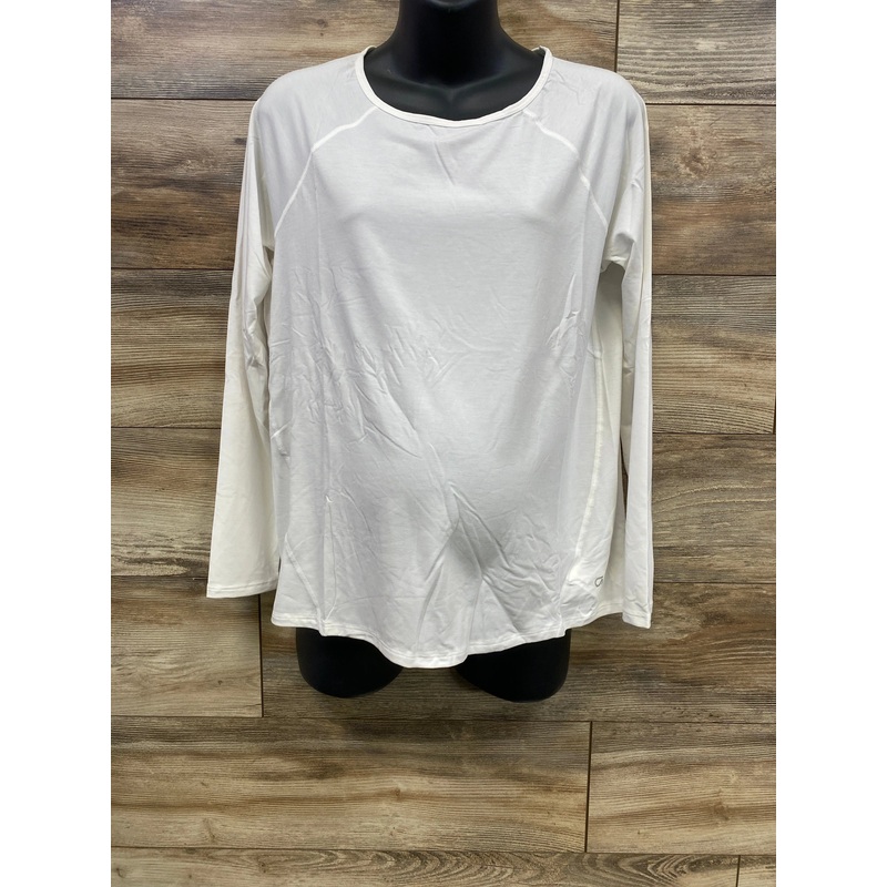 NWOT Gap Maternity Breathe Long Sleeve Shirt White sz Medium White Maternity Medium
