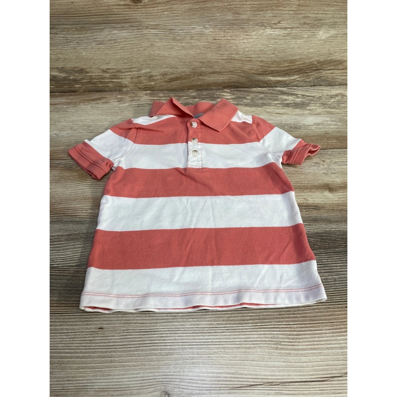 Old Navy Striped Polo Shirt White sz 3T White 3T