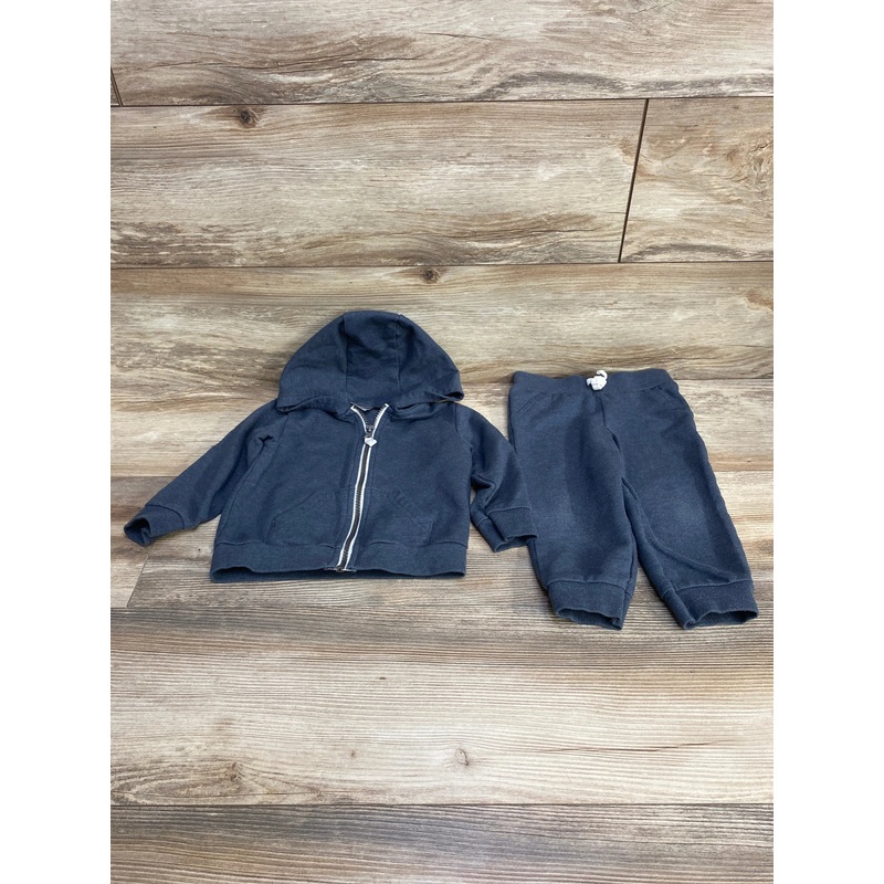 Carter’s 2pc Full Zip Hoodie & Joggers Grey sz 18m Grey 18m