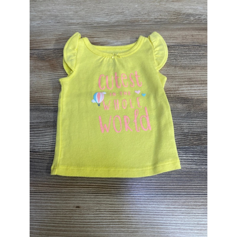 Carter’s Cutest In The Whole World Shirt Yellow sz Newborn Yellow Newborn