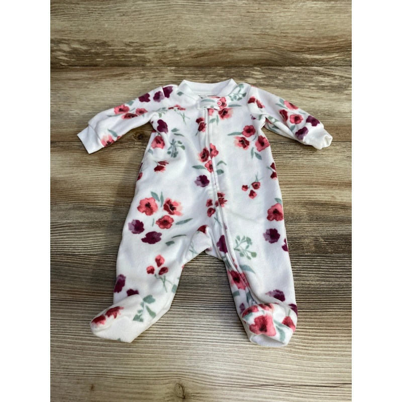 Carter’s Floral Blanket Sleeper White sz Newborn White Newborn