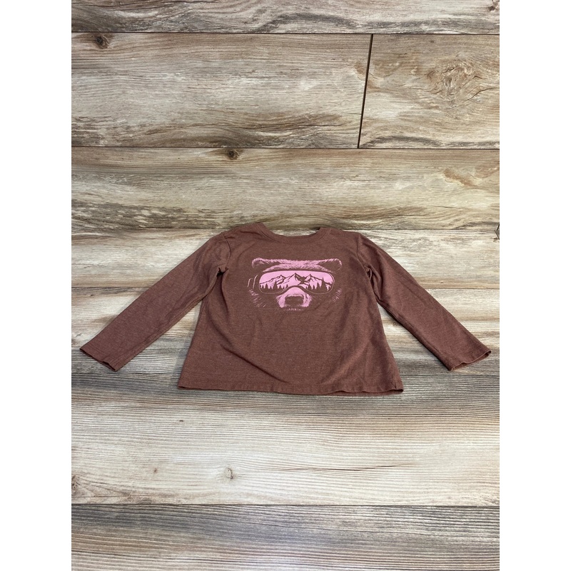 Cat & Jack Bear Shirt Brown sz 5T Brown 5T