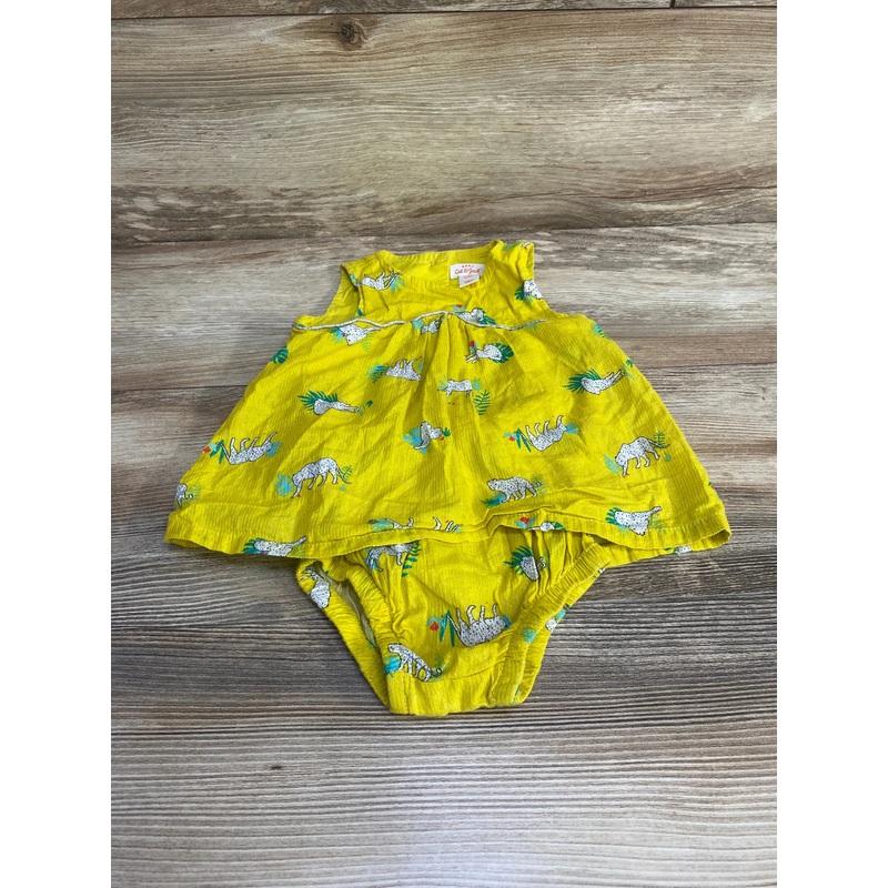 Cat & Jack Bodysuit Dress Yellow sz 6-9m Yellow 6m
