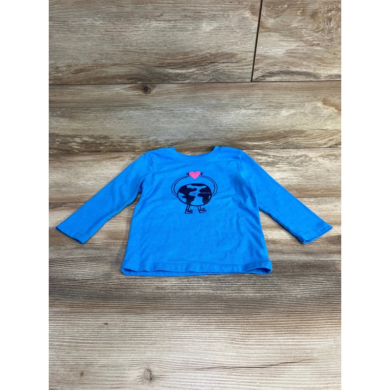 Cat & Jack Earth Shirt Blue sz 18m Blue 18m