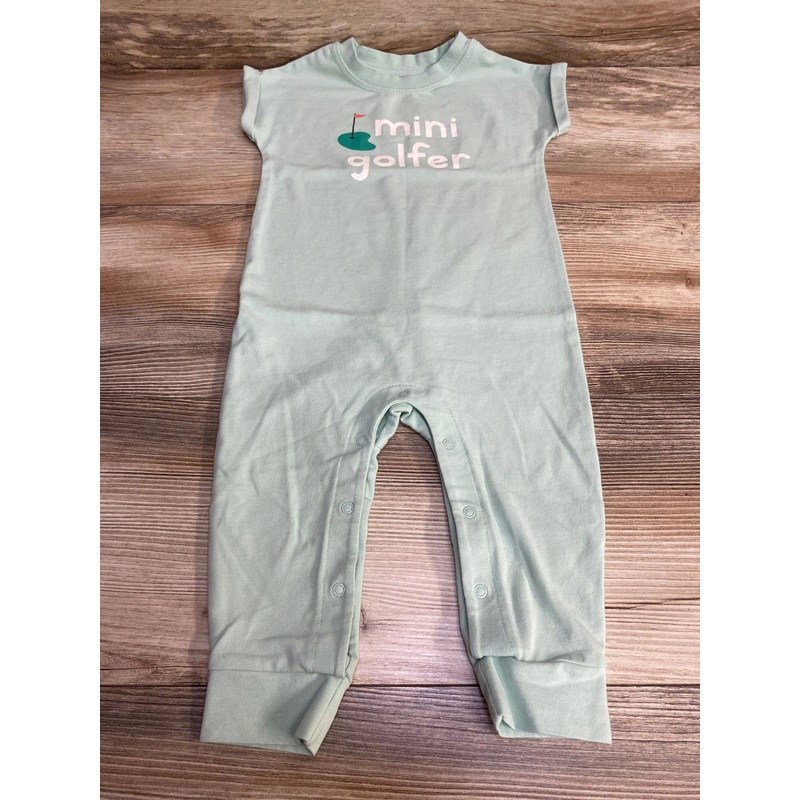 Cat & Jack Mini Golfer Romper Green sz 6-9m Green 6m