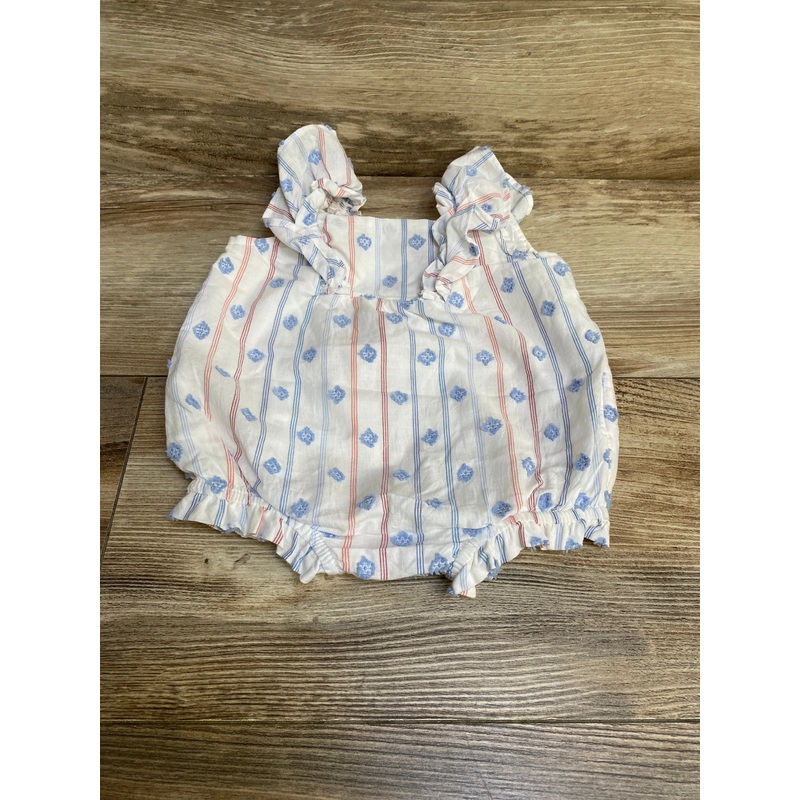 Cat & Jack Striped Bubble Romper White sz 0-3m White Newborn