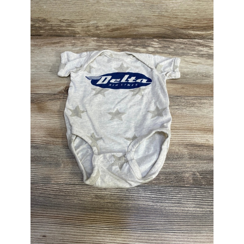 Code Five Delta Airlines Bodysuit Oatmeal sz 6m Oatmeal 6m