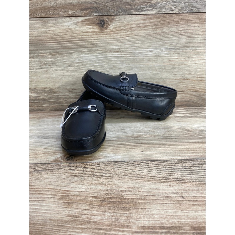 GEOX Black Chain Loafers Black sz 10c