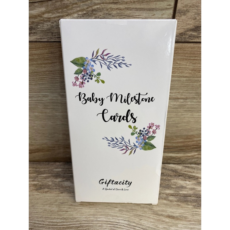 Giftacity Baby Monthly Milestone Wooden Discs