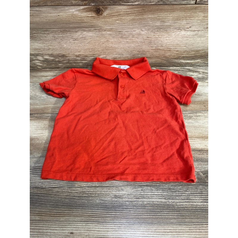 H&M Polo Shirt Orange sz 3-4T Orange 3T
